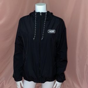 Vans, Black WINDBREAKER JACKET, Unisex size Medium